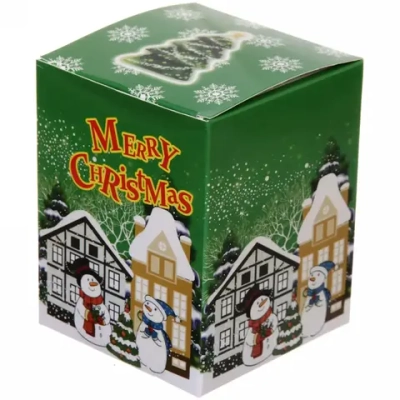 Елка музыкальная 18 см (качает головой+светится)
