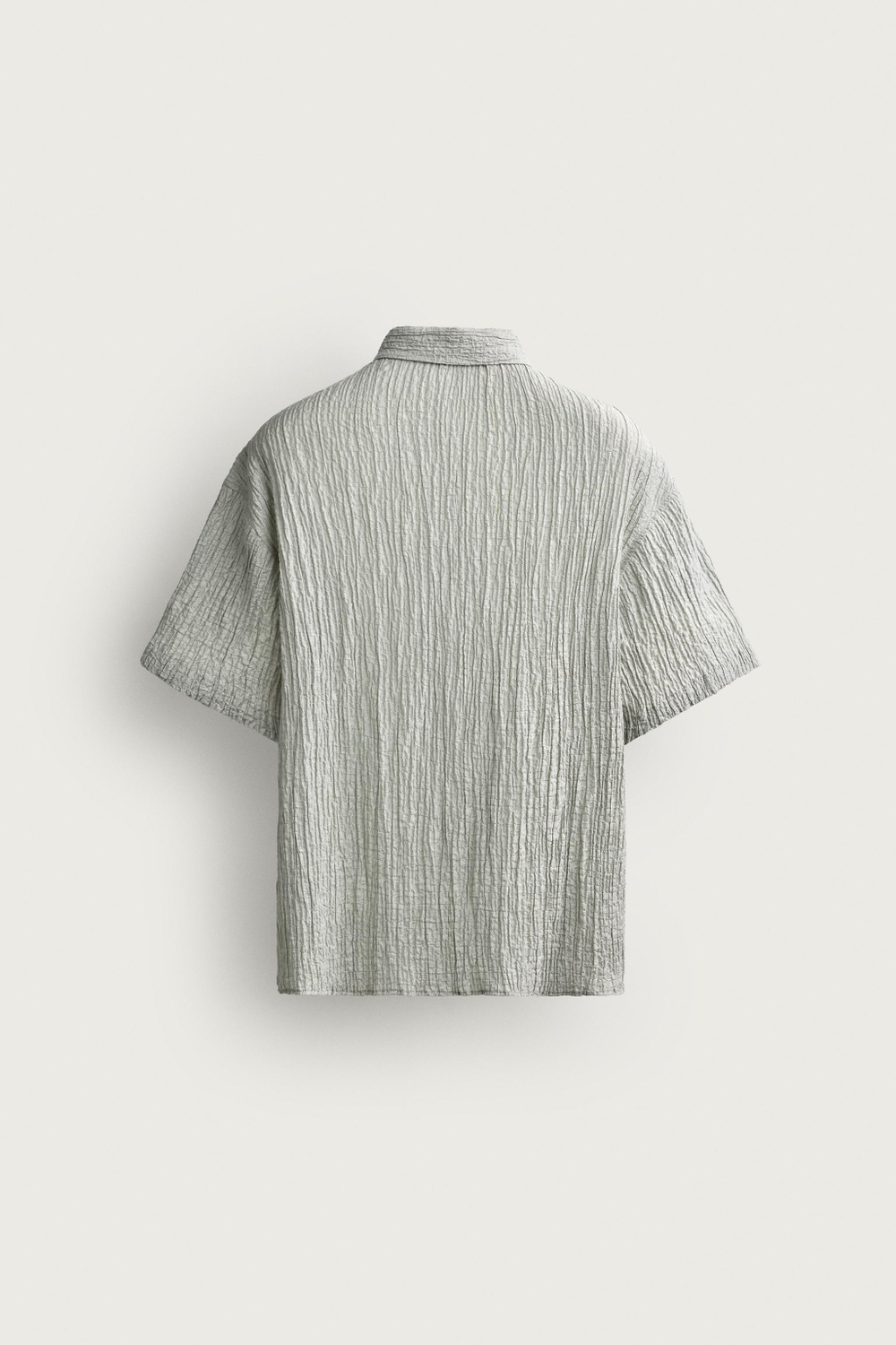 РУБАШКА RELAXED FIT С РЕЛЬЕФНЫМ ЭФФЕКТОМ — ZARA