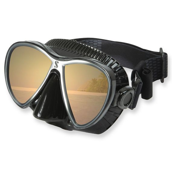 Маска Scubapro Synergy Twin Mirror с зеркальными линзами черный