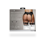 Черные трусики-пояс для страпона с вибропулей - размер XL-XXL (Размер: XL-XXL) (Цвет: черный)