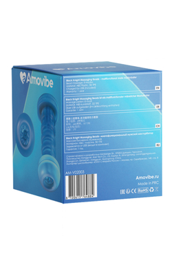 Робот-мастурбатор Amovibe Black Knight с массажем бусинами
