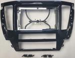 Магнитола для Mitsubishi Pajero Sport 3 2020-2024, Montero Sport (прямоугольный климат, рамка 9) - Kuberg EW-9638-2 QLed+2K, Android 13, Быстрейшая, CarPlay, 4G SIM-слот