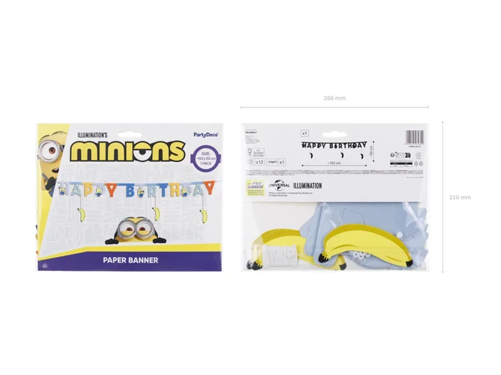Гирлянда "Миньоны" 1,5м