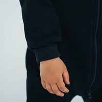 Комбинезон с клапаном и капюшоном "Уголь" утепленный