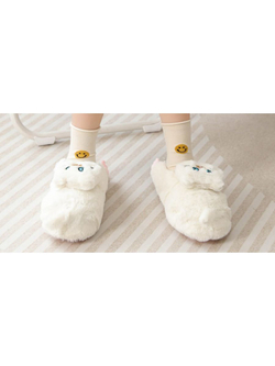 Тапочки детские Лиана, кигуруми Котики, темно-серый, 10-12 лет 21-22,5 см