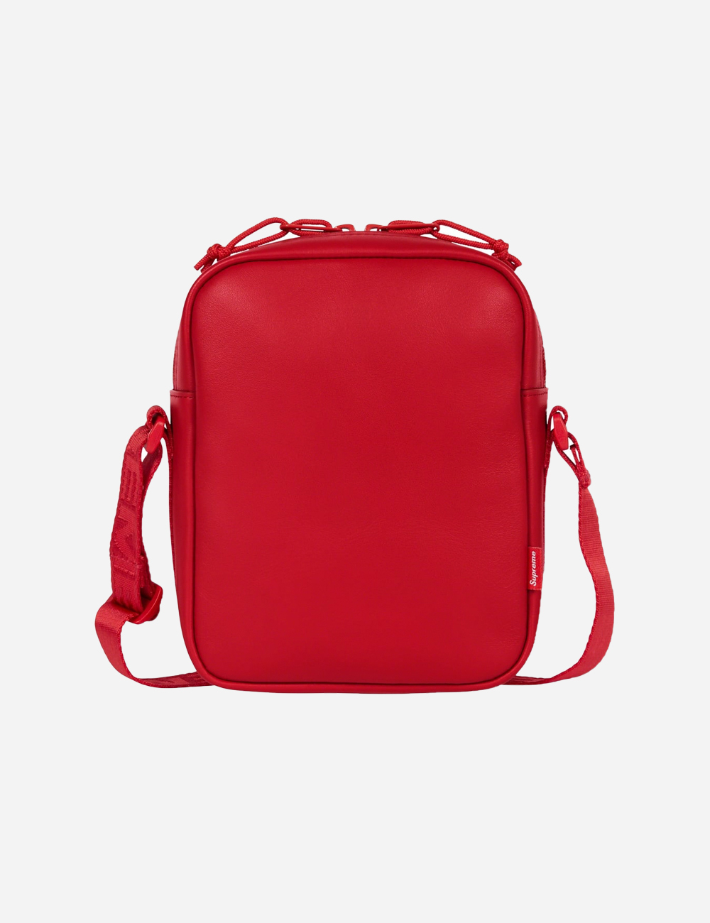 Supreme Shoulder Leather Bag Red