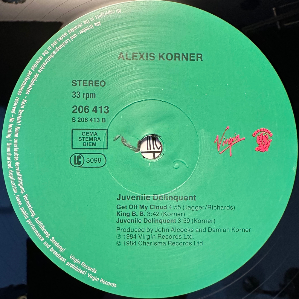 Alexis Korner - Juvenile Delinquent (Германия 1984г.)