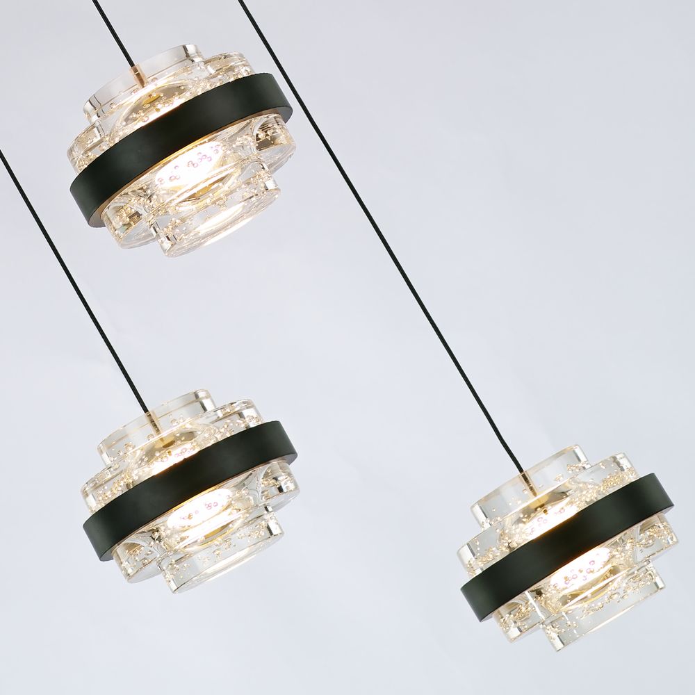 Подвесной светильник MD22030002-3A black/clear
