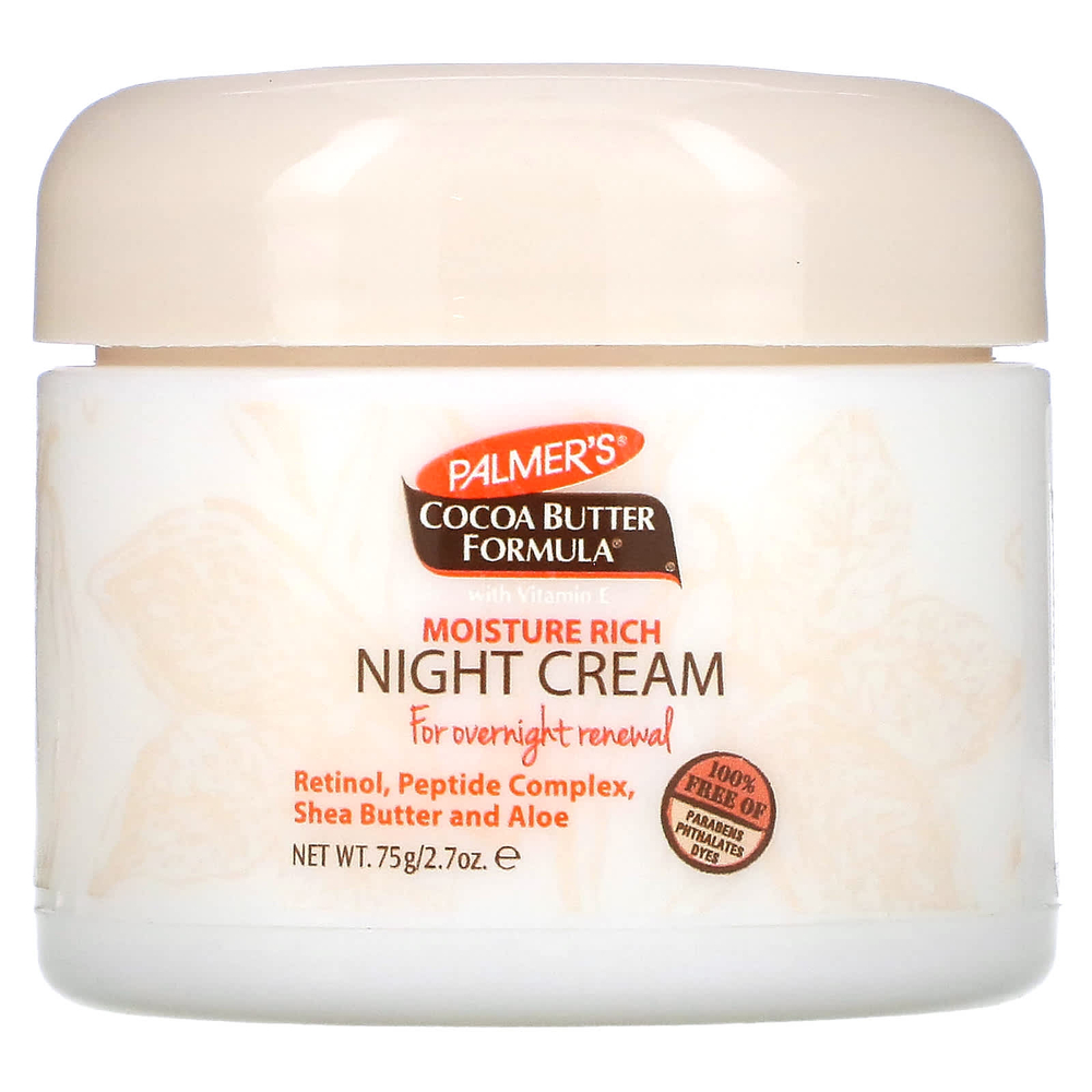 Palmer's, Cocoa Butter Formula® с витамином E, увлажняющий ночной крем, 75 г (2,7 унции)
