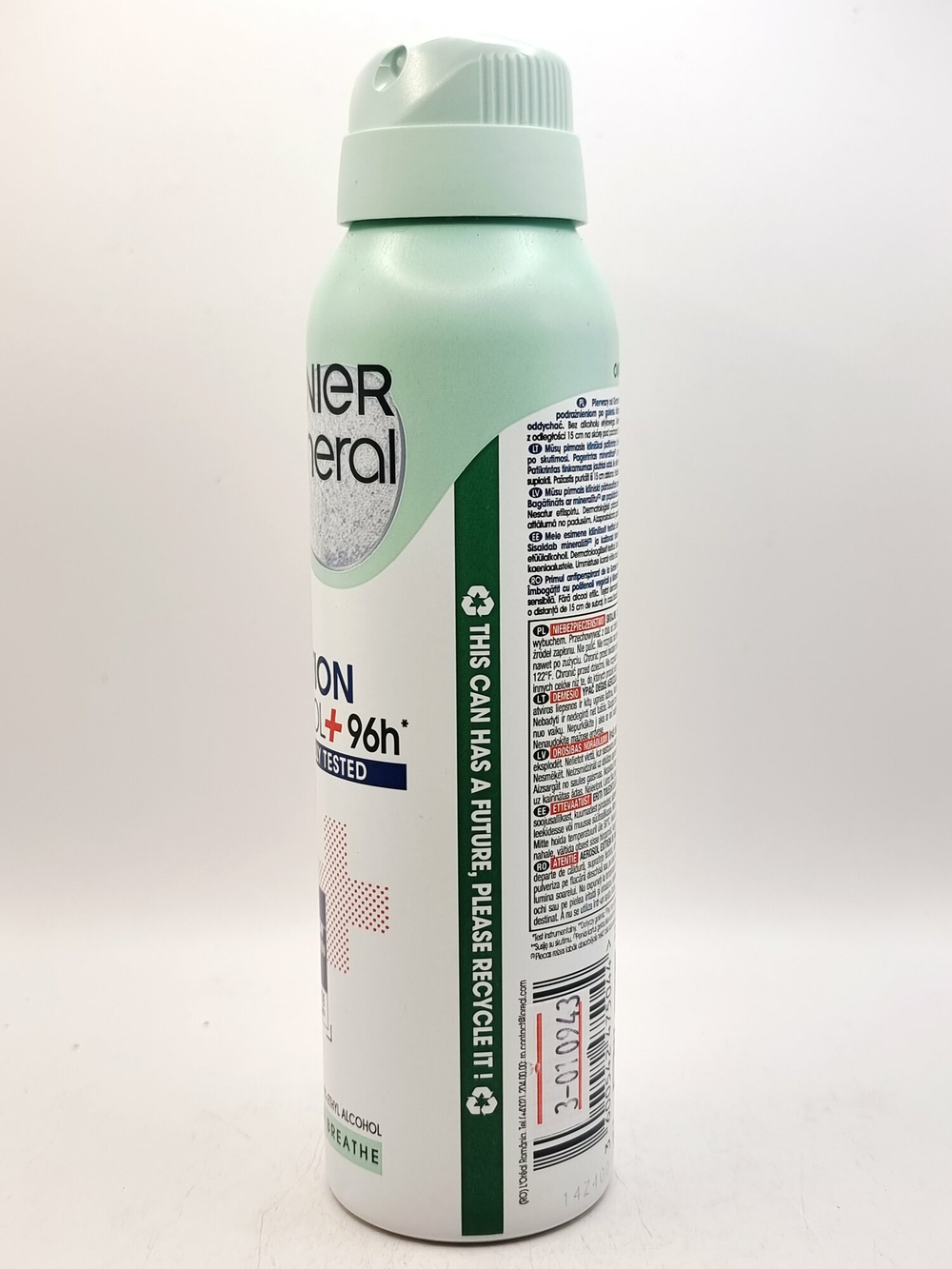 Garnier Mineral Action Control+ Дезодорант-антиперспирант спрей, 96 ч 150 мл (Франция)