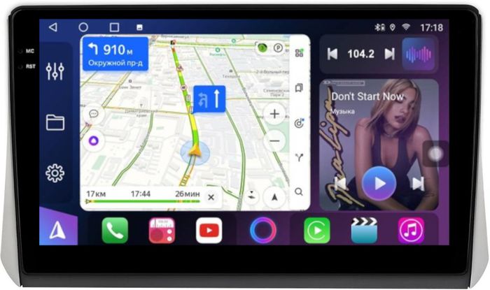 Магнитола для Mitsubishi Xpander, Xpander Cross - FarCar S400-TS18 монитор 10.36" QLED на Android 14, CarPlay, 4G SIM-слот