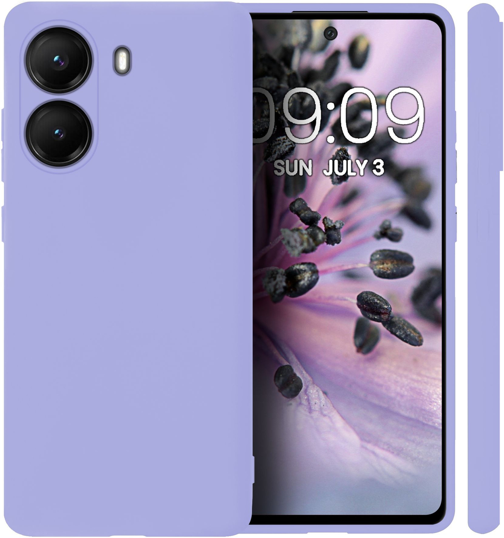 Мягкий Soft Touch чехол из силикона для XIAOMI POCO X7 PRO / REDMI TURBO 4 с бархатной подкладкой