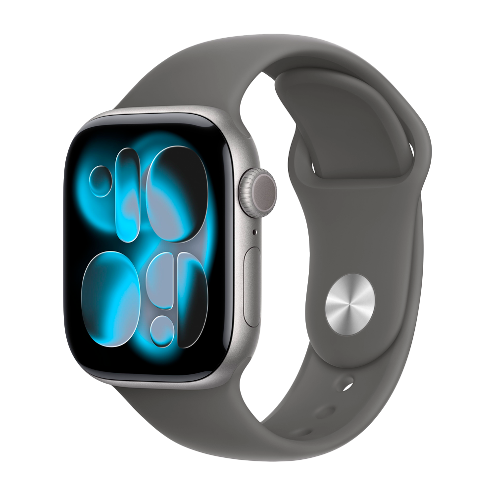 Умные часы Apple Watch Series 11 GPS, 42mm, Space Gray Aluminium Case with Stone Gray Sport Band, S/M