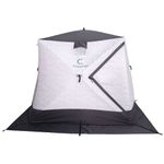 Палатка зимняя куб СЛЕДОПЫТ Thermo Premium Long 2,3х2,9м, S-6,7кв.м,3сл,утеп100гр,цв.Arctic Camo/сер