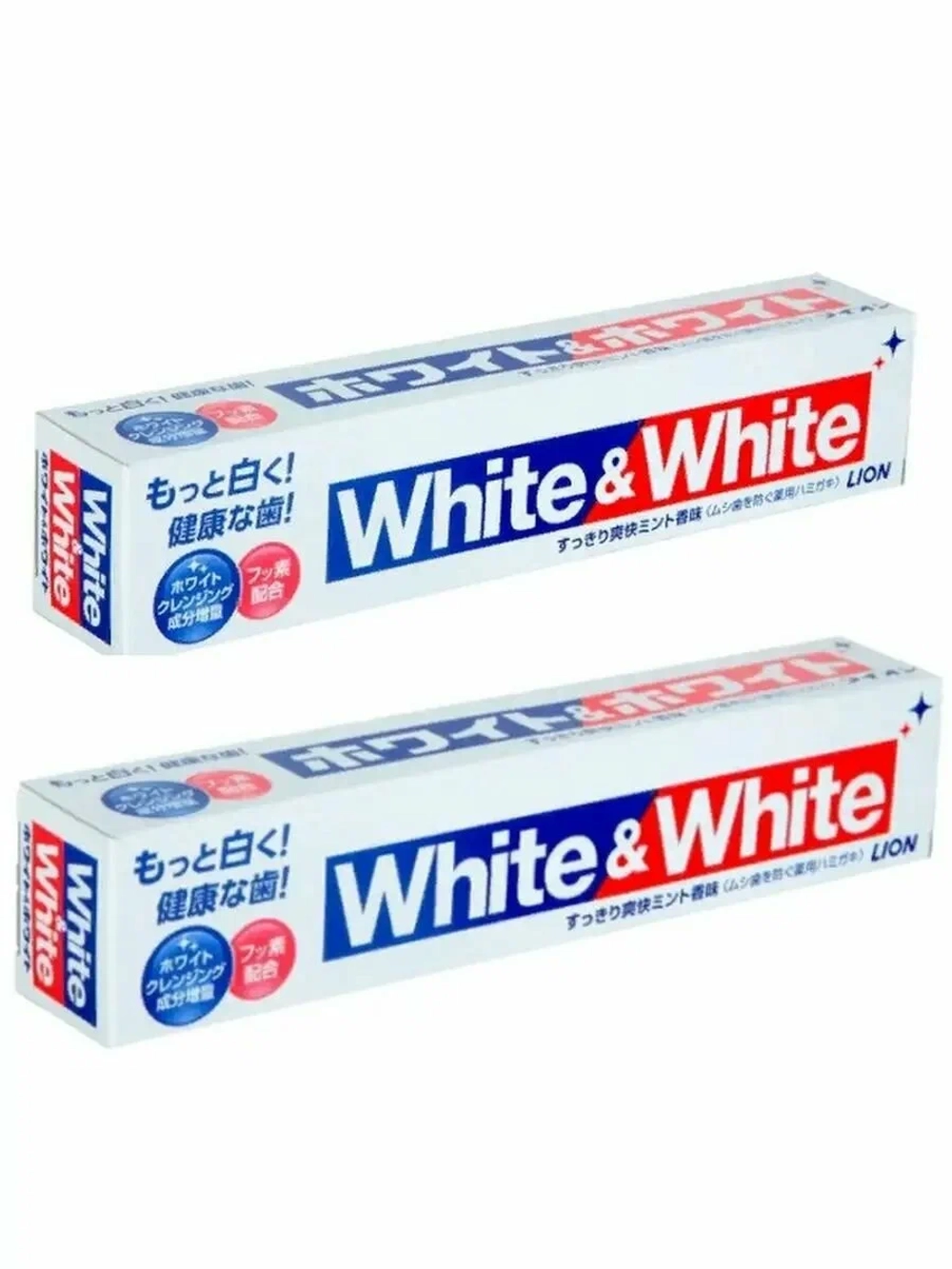 Отбеливающая зубная паста с кальцием и фтором Мятная "White&White" 150 г