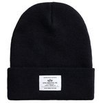 Шапка Alpha Industries Essential Beanie Black (Черная)