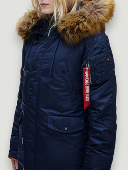 Alpha N-3B W Parka (синий/оранж - r.blue/orange)
