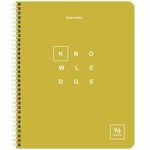 Тетрадь А5 96 л. BRAUBERG, гребень, клетка, обложка картон, "Knowledge", 404421, 4шт