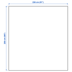 IKEA INDIRA  (ИКЕА ИНДИРА)  -  Покрывало - темный серо-синий 230x250 см