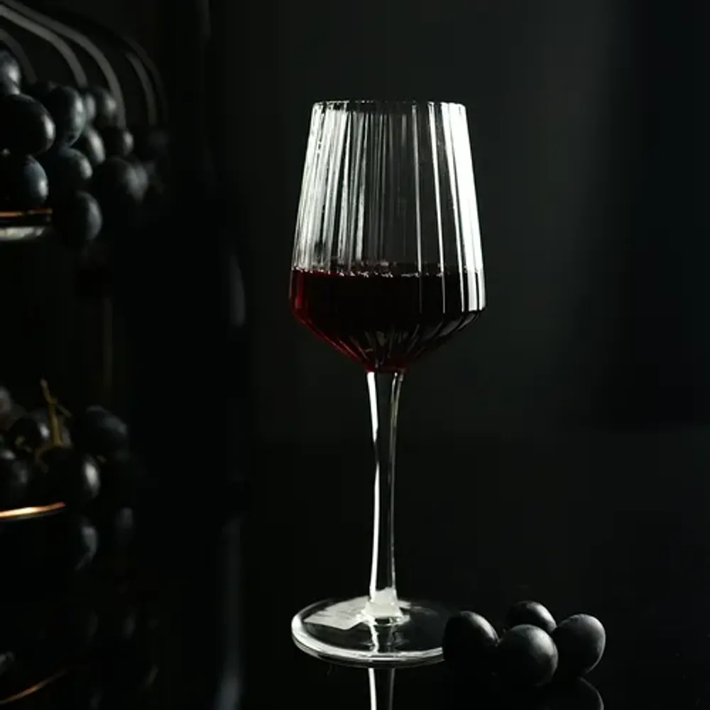 Бокал для вина 355 мл "Streak Optical" d 7,8/6,1 см h22 см P.L. - BarWare [6]