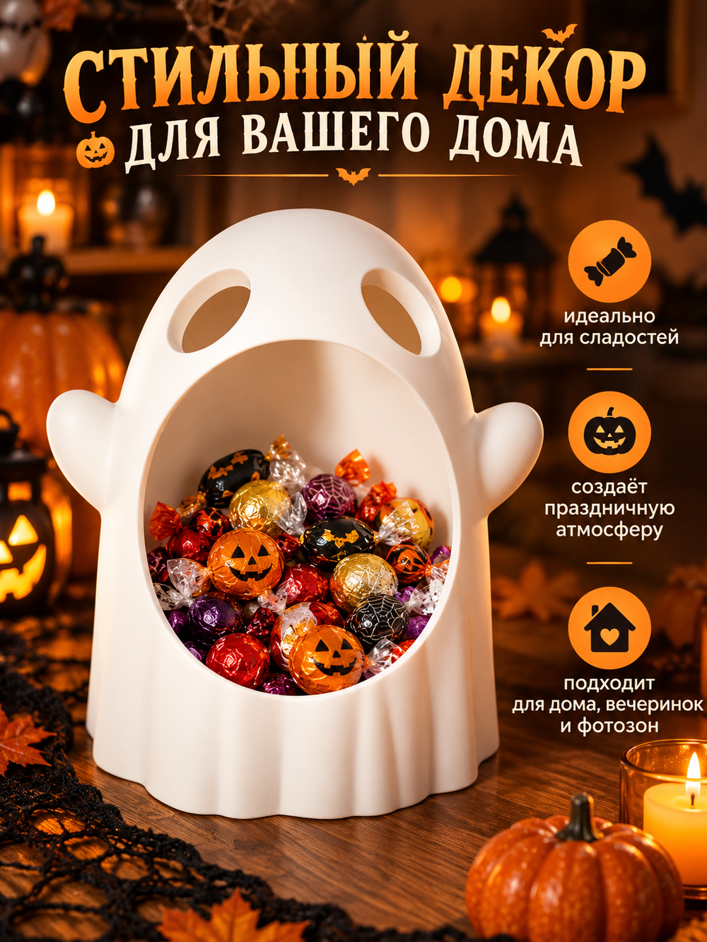 FOR YOU Миска для конфет на Хэллоуин