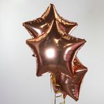 Шар (18"/46 см) Звезда, Розовое Золото 1 шт.