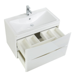 Мебель для ванной комнаты подвесная BelBagno ACQUA-800-2C-SO-BL 80см Bianco Lucido