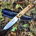 Тактический нож Sturm, сталь AUS-8 StoneWash, Орех (Спуски от обуха), Kizlyar Supreme, 4650065058261
