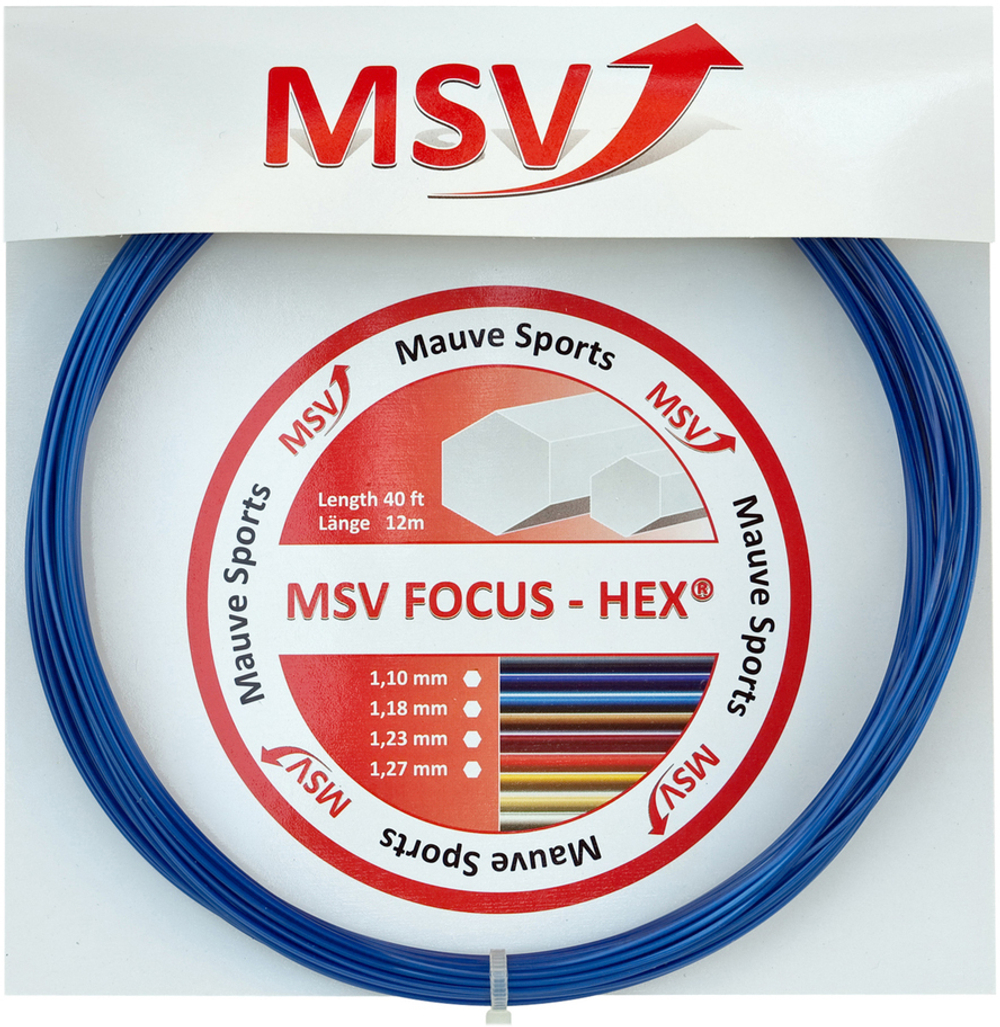 Струны теннисные MSV Focus Hex (12 m) - sky blue