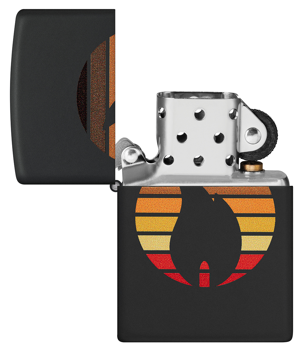Зажигалка ZIPPO Colorblock с покрытием Black Matte, латунь/сталь, черная, 38x13x57 мм, шт