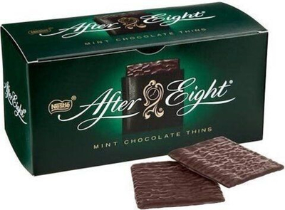 срок до 30/09/2026 - Шоколадные конфеты AFTER EIGHT мята - Nestle - 200 г (Из Финляндии)