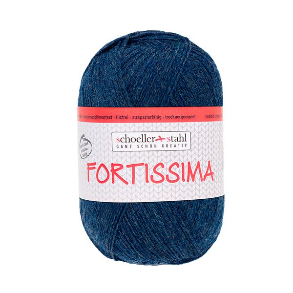 Пряжа Austermann (Аустерманн) Fortissima 100 / уп.5 мот. по 100 г, 420м, морской