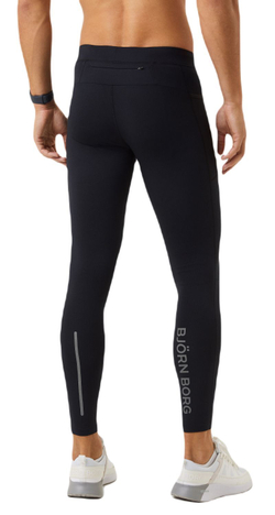 Мужские теннисные штаны Björn Borg Running Winter Tights - black beauty