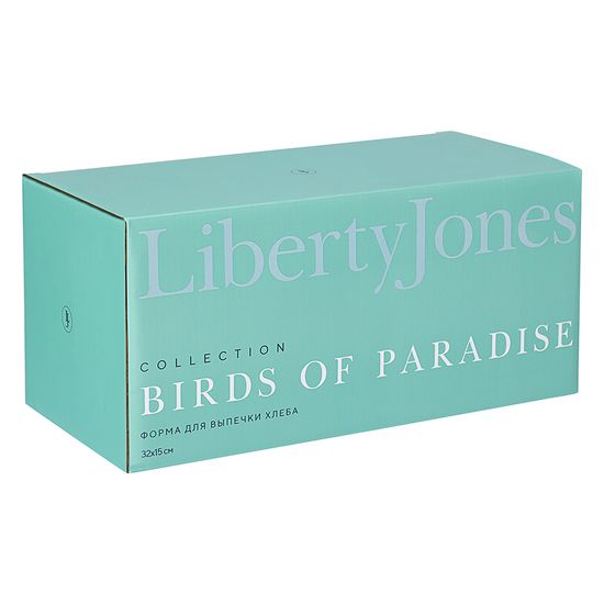 Форма для выпечки ржаного хлеба birds of paradise, fantail bird, 33х16 см