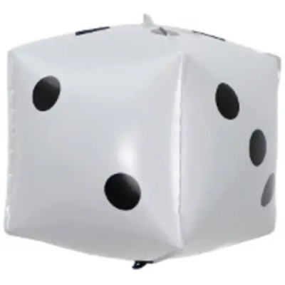 Кость игральная 3D, белая