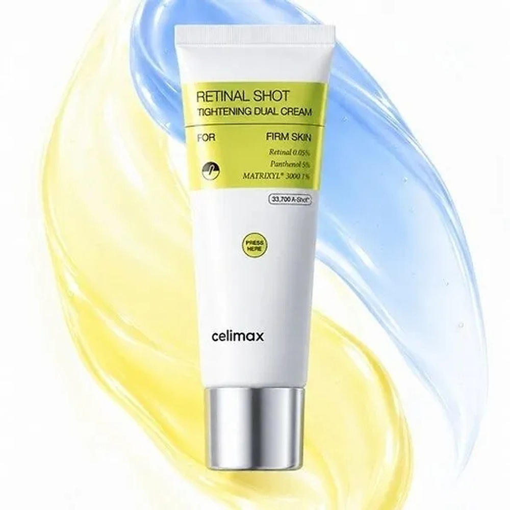 Двойной крем с ретиналем Celimax The Vita-A Retinal Shot Tightening Dual Cream, 50мл