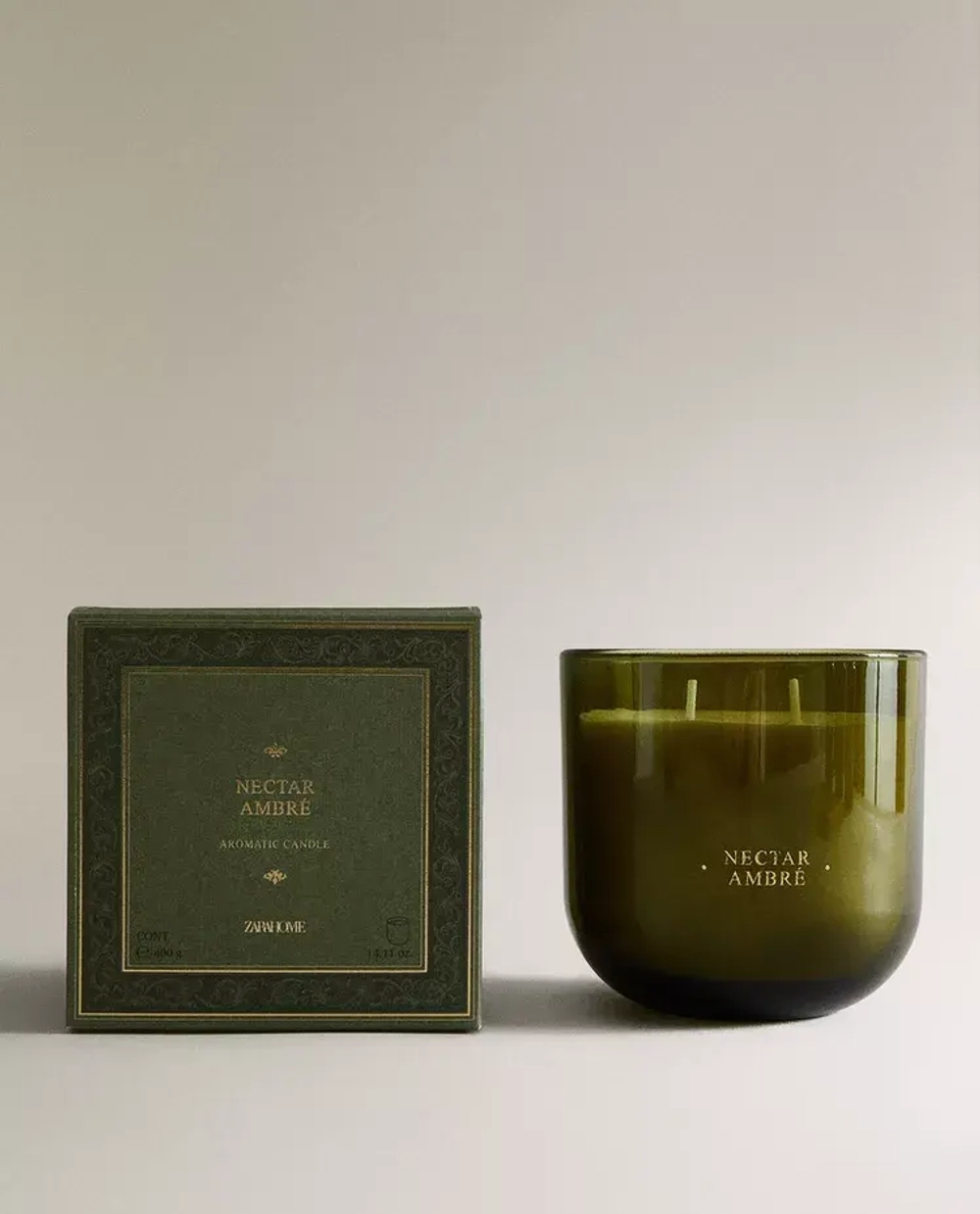 ZARA HOME АРОМАТИЧЕСКАЯ СВЕЧА NECTAR AMBRÉ (400 Г)