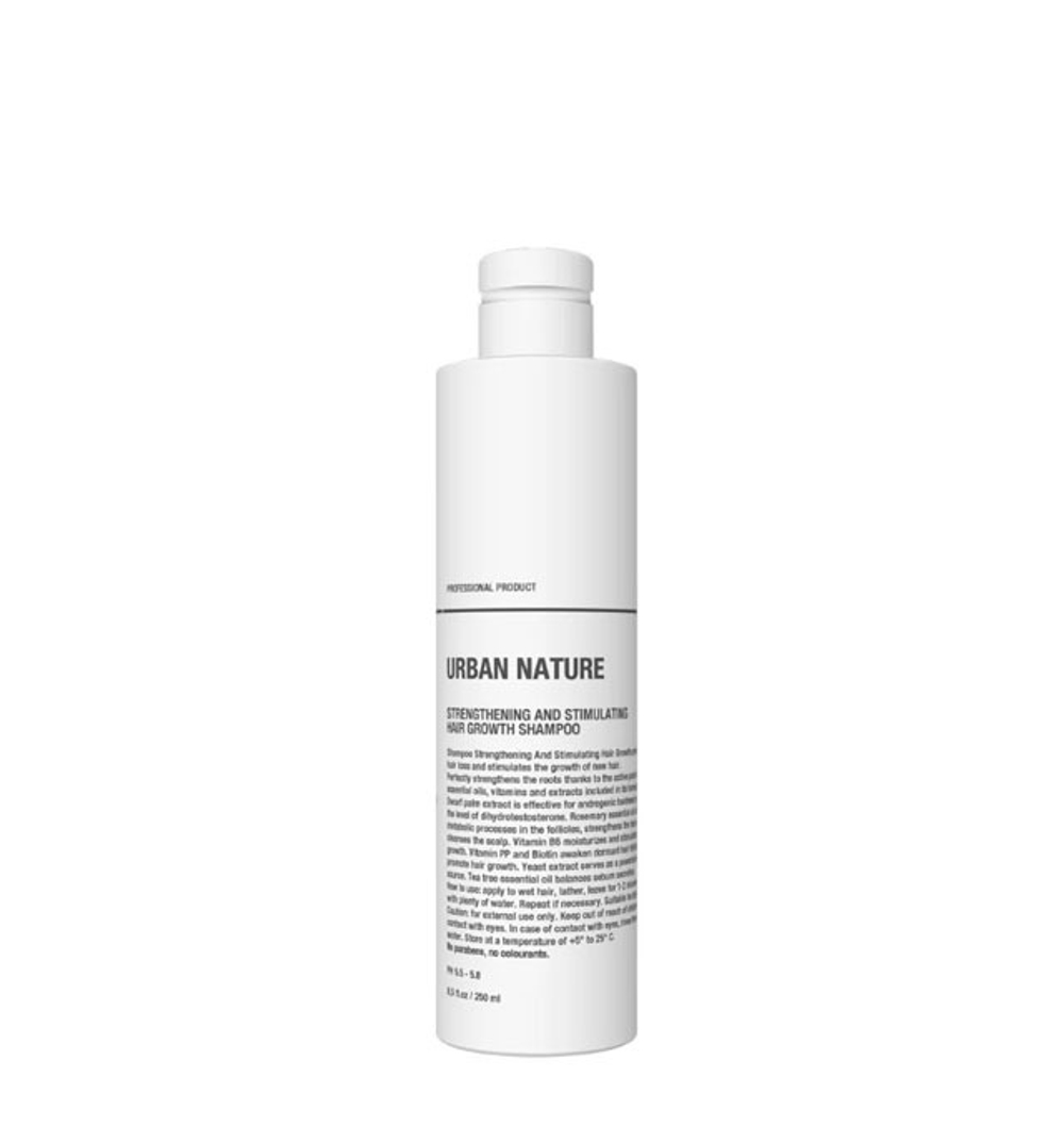 Шампунь Urban Nature STRENTHENING AND STIMULATING HAIR GROW Укрепляющий для стимуляции роста волос