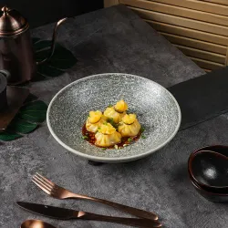 Салатник 850 мл d 23,6 см h5,8 см глазурь Glossy Stone Untouched Taiga P.L. Proff Cuisine [1]