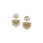 Серьги Franck Herval, Palma, с перламутром и кристаллом, FH26.1-12-70274 (золотистый)
