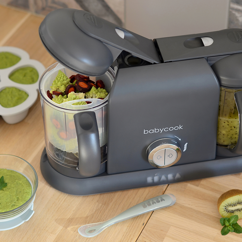 Кухонный комбайн для детского питания 5 в 1 BEABA Babycook ДУО черный