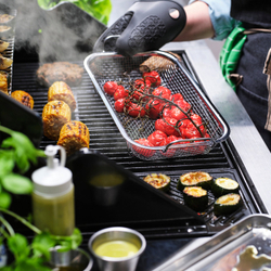 IKEA GRILLTIDER  (ИКЕА ГРИЛЛТИДЕР)  -  Корзина для гриля - нержавеющая сталь 33x19 см