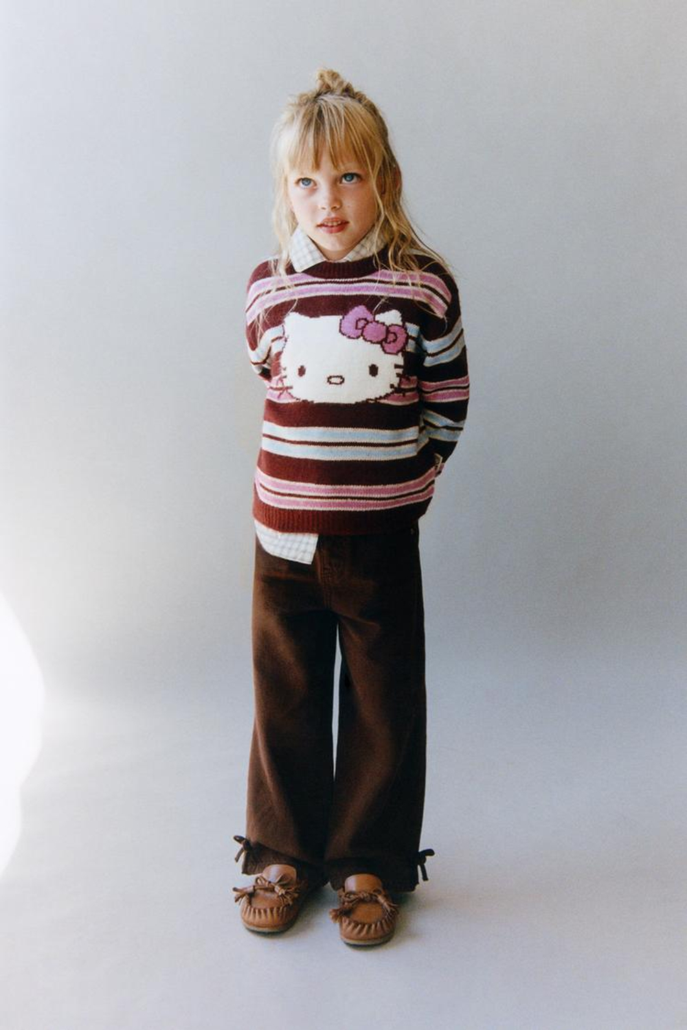 ZARA СВИТЕР В ПОЛОСКУ HELLO KITTY © SANRIO, РАЗНОЦВЕТНЫЙ