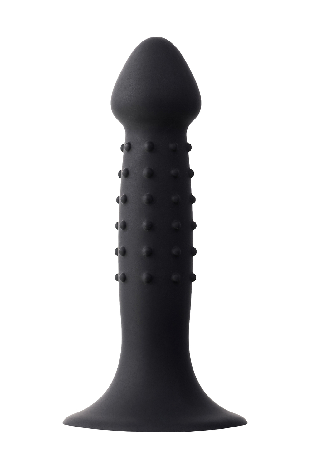 Анальный фаллоимитатор A-Toys Spikn, силикон, черный, 12 см