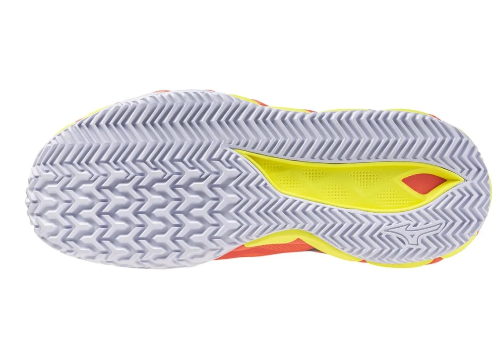 Мужские кроссовки для Padel Mizuno Wave Enforce Tour 2 Padel - lava orange/white/yellow jasper