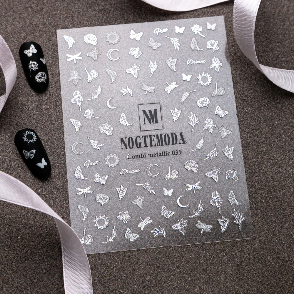 Nogtemoda Наклейки для ногтей Combi Metallic 031