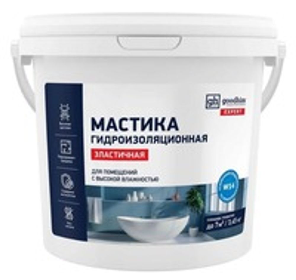 Мастика гидроизоляционная акриловая GOODHIM 3,45 кг синяя (1/4)