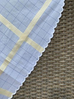 Скатерть 180x270 и 12 салфеток Palombella Rio бело-золотые