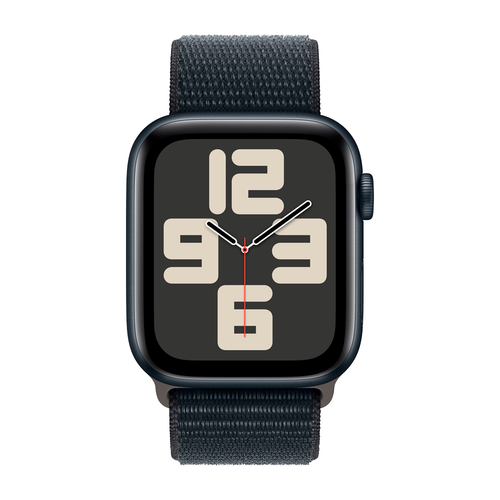 Умные часы Apple Watch SE 2 (2024) GPS, 44mm, Midnight Aluminium Case with Sport Loop, Ink (Темная ночь)