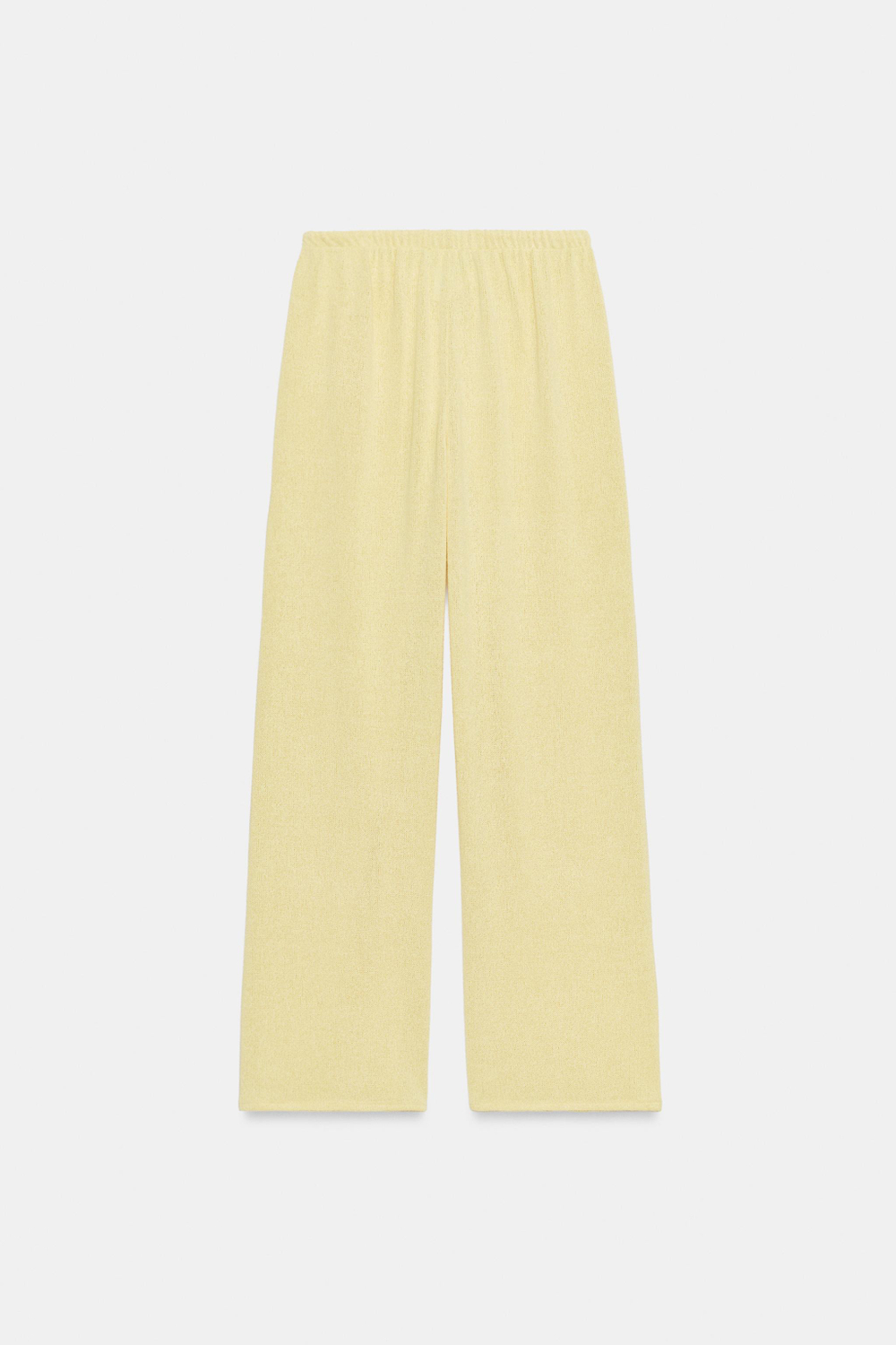 БРЮКИ WIDE LEG ИЗ ТКАНИ В РУСТИКАЛЬНОМ СТИЛЕ — ZARA